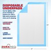 Durameg Chucks Pad Disposable Underpads 23x36 | [50 Pack] Absorbent Bed & Pee Pads for All Ages | Leak-Proof & Protective - image 3 of 4