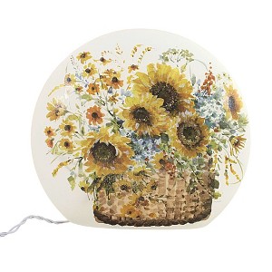 Stony Creek 9.0 Inch Sunflower Pre-Lit Lg Round Orb Autumn Fall Flowers Novelty Sculpture Lights - 1 of 3