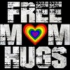 Adult Design By Humans Vintage Free Mom Hugs Heart Pride By Avocato Racerback Tank Top - 2 of 2
