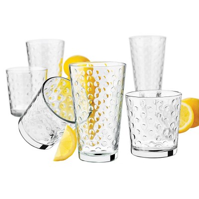 Libbey Orbita Glass 16pc Drinkware Set : Target