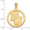 Black Bow Jewelry 14k Yellow Gold Plated Sterling Silver Baylor Bears NCAA Extra Large Pendant - 4 of 4