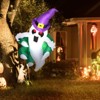 SEVOBAL Inflatable Holiday Decorations 4ft Halloween Window Sticker Ghost in Hat for Garden, Lawn, Halloween Party, Multicolored, 6.3"*6.3"*4.7" - 2 of 4