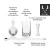 Viski Stainless Steel Bartender Set 4pcs Kit | Drink Mixers for Cocktails Gift Essentials: Mixing Glass, Hawthorne Strainer and Barspoon, Silver - 2 of 4