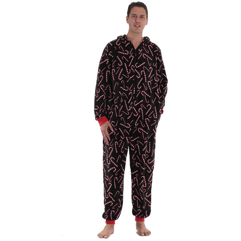 #followme One Piece Matching Candy Cane Adult Onesie for Family, Couples, Dog, Men, Women, 3 of 6