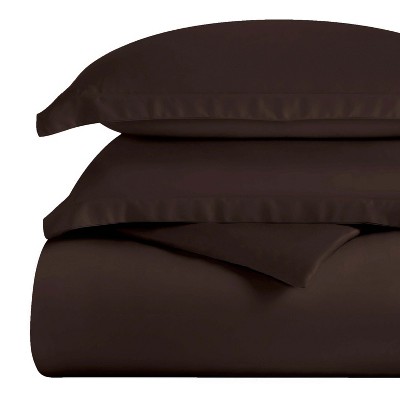 Premium Cotton 300 Thread Count Solid Duvet Cover Set by Blue Nile Mills