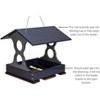 JCS Wildlife Medium Poly Fly Thru Platform Bird Feeder - 4 of 4