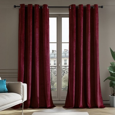 Deconovo Velvet Blackout Curtains – 2 Panels, Thermal, Grommet Top