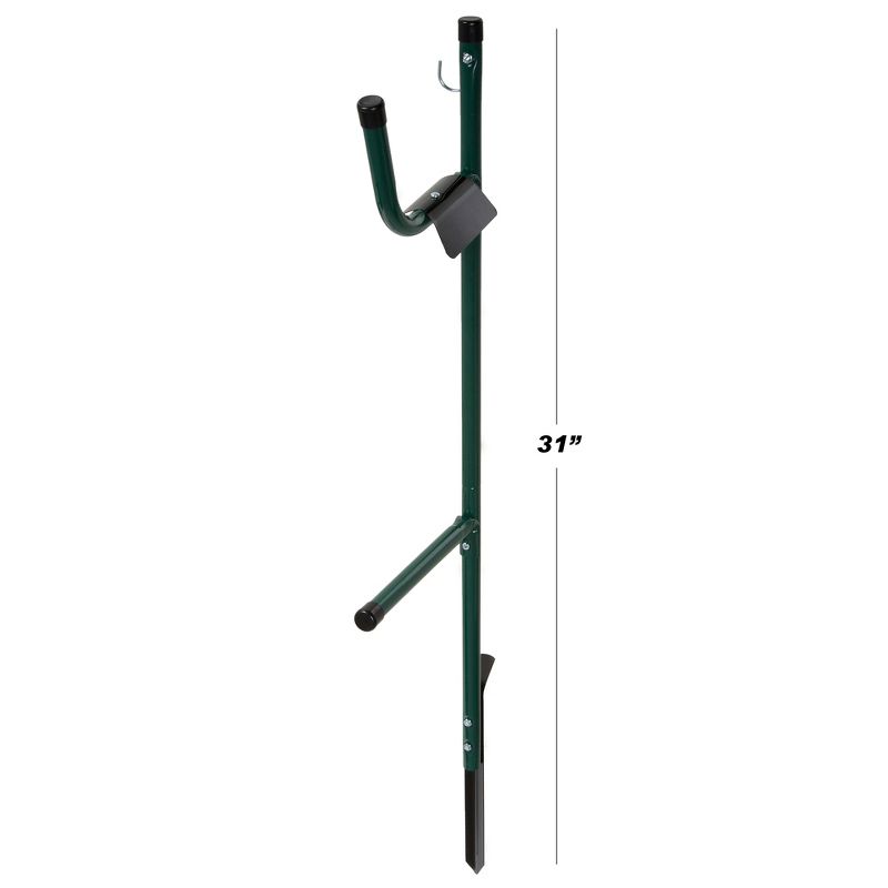 Fleming Supply Free-Standing Garden Hose Holder and Caddy - Green, 4 of 5