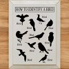 Slickblue Bird Guide Wooden Sign, Knotty Pine 9x12 Inch Wall Decor, Rustic Style, Color Options - 2 of 3