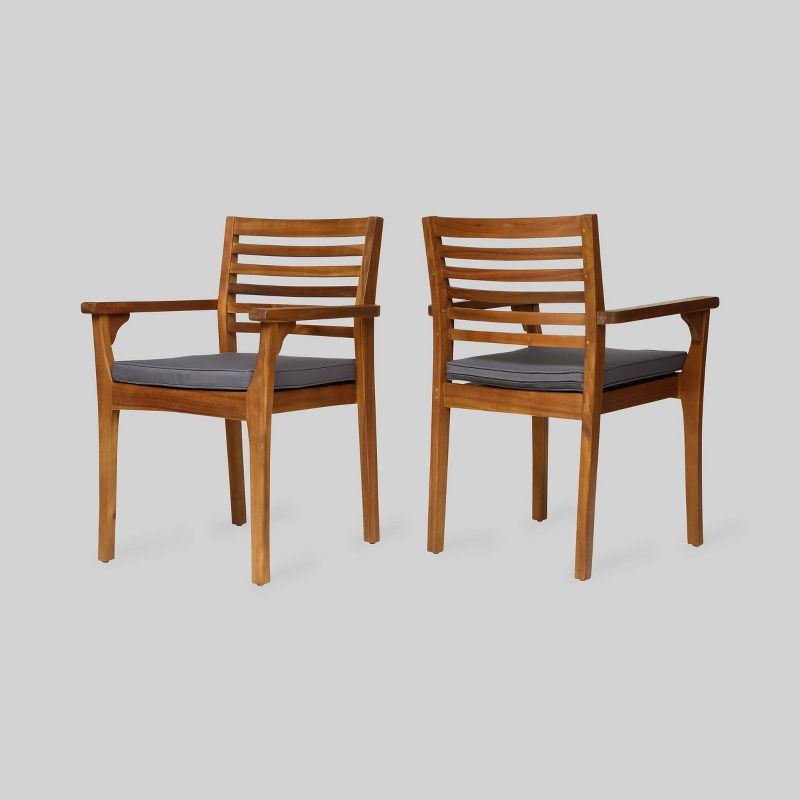 Emerson 2pk Acacia Wood Dining Chair - Christopher Knight Home
, 1 of 7