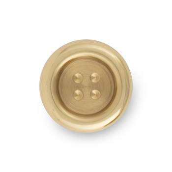 Dritz Brass Button Knob Bright Brass