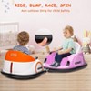 Kids Ride on Bumper Car, 12V Battery Powered Bumper Car with Remote Control, Electric Bumping Toy with 360 Degree Spin, Music, LED - 4 of 4