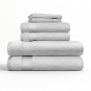 6 Piece Bath Towels Set, 100% Super Plush Premium Cotton - Becky Cameron - 3 of 4