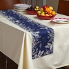Unique Bargains Christmas Table Runner Branch Border Linen 72"x13" 1 Pc - 2 of 4