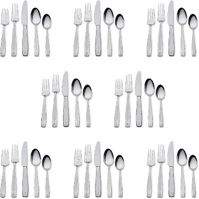Chefs 18/10 Stainless Steel 44 Piece Flatware Set, Service for 8, Azore Sand