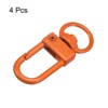 Unique Bargains DIY Craft Key Organization Lobster Claw Lanyard Swivel Clasps 1.3" x 0.51" 4 Pcs - 3 of 4