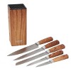 Gibson Home Jacksboro 6 Piece Stainless Steel Cutlery Set with Block in Brown - 2 of 4