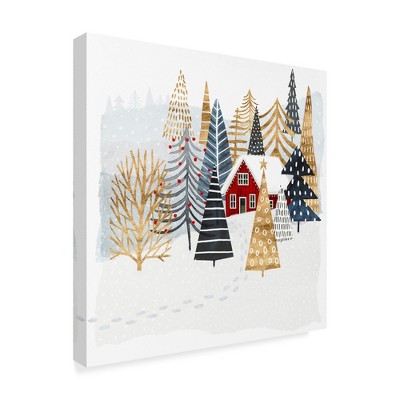 Trademark Fine Art -Victoria Borges 'Christmas Chalet I' Canvas Art