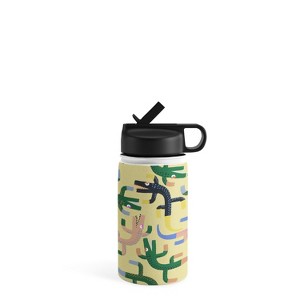 MSRYSTUDIO Crocodile Geometry Water Bottle - Society6 - 1 of 4