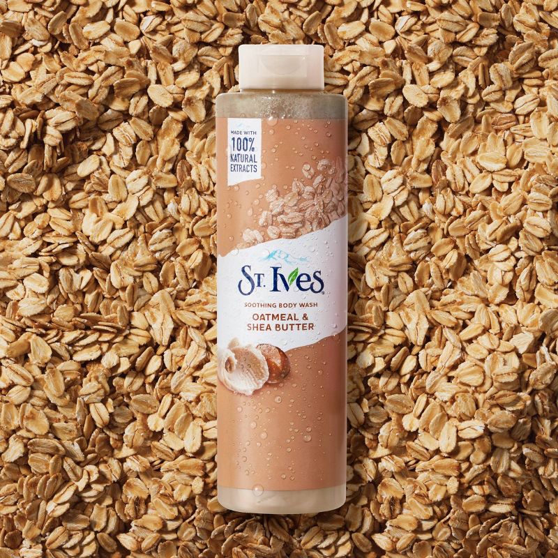 St. Ives Oatmeal &#38; Shea Butter Plant-Based Natural Body Wash Soap - 22 fl oz, 6 of 19