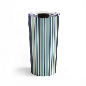 Sheila Wenzel-Ganny Lavender Mint Blue Stripes Travel Mug 20 oz Stainless Steel Travel Mug - Deny Designs - 1 of 4