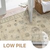 Abynow Vintage Floral Farmhouse Indoor Washable Area Rug - 3 of 4