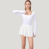 Anna-Kaci Active Women's Pleated Skirt Active Dress with Scoop Neckline - 3 of 4