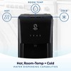 Primo Deluxe Bottom Loading Water Dispenser with Self-Sanitization: 5 Gallon, Hot & Cold, Freestanding, Black/Silver - 4 of 4