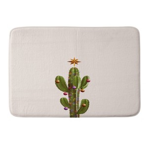 Deny Designs Jonas Loose Christmas Cactus Memory Foam Bath Mat - 1 of 4