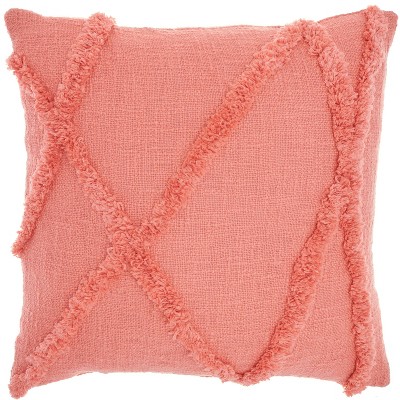 Coral pink best sale throw pillows