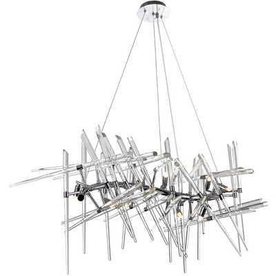 CWI Lighting,Icicle 10 Light Chandelier With Chrome Finish