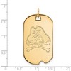 Black Bow Jewelry 14k Yellow Gold East Carolina Pirates NCAA Large Pendant - 2 of 3
