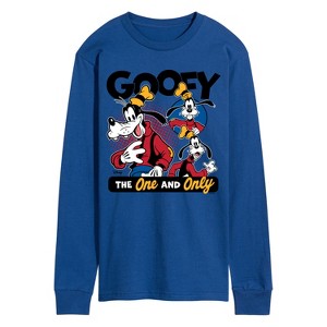 Men's - Disney - Goofy The One And Only Long Sleeve Graphic T-Shirt - 1 of 3