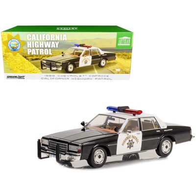 1989 Chevrolet Caprice Police Black and White "California Hwy Patrol" "Artisan Collection" 1/18 Diecast Model Car by Greenlight