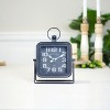 VIP Metal 10 in. Black Traditional Table Clock - 3 of 4
