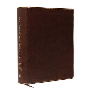 KJV, Journal the Word Bible, Large Print, Bonded Leather, Brown, Red Letter Edition - by  Thomas Nelson (Leather Bound) - 1 of 1