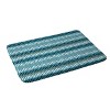 Caroline Okun Baby Teeth Memory Foam Bath Rug Blue - Deny Designs: Geometric Microfiber, Machine Washable - 2 of 3