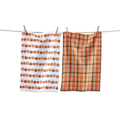 tagltd Happy Halloween Dishtowel Set of 2 Dish Cloth For Drying Dishes And Cooking