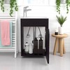15.5" Bathroom Vanity with Integrated Sink – Compact Freestanding Cabinet with Storage for Small Bathrooms, No Faucet Included - 4 of 4