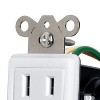 Panamax® Max-In-Wall™ 15-Amp Duplex Receptacle Outlet with 1,350 Joules of Surge Protection, MIW-SURGE-1G in White - 2 of 4