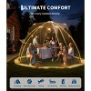 12x12 Ft Outdoor All Weather Pop Up Tent, 8-10 Person Instant Tent Shelter, Rainproof Camping Sun Shelter Coldproof & Windproof for Patio, Backyard - 3 of 4