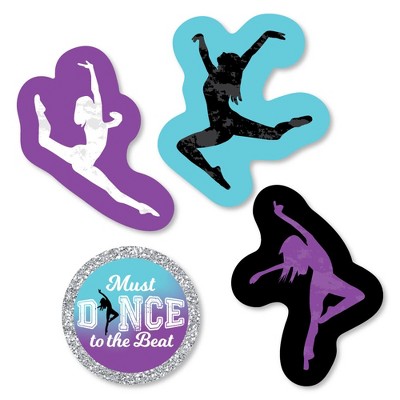 Big Dot of Happiness Must Dance to the Beat - Dance - DIY Shaped Birthday Party or Dance Party Cut-Outs - 24 Count