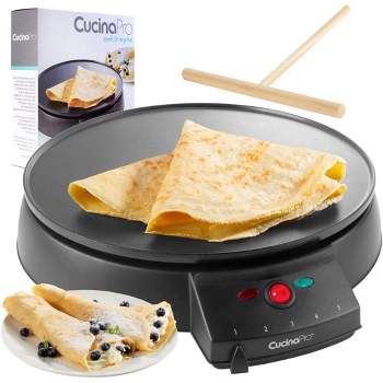 CucinaPro Electric Non-stick Crepe Maker & Griddle 12"