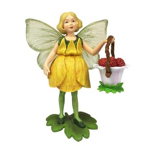 Flower Fairies Secret Garden Buttercup Fairy w/ Raspberry Basket - 1 of 3