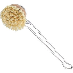 Kuchenprofi Classic Stainless Steel Dishwashing Brush w/Natural Bristles, 11-Inch - 1 of 2