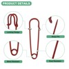 Unique Bargains Sewing Large Safety Spring Lock Blanket Bulk Pins 30 Pcs - 2 of 4