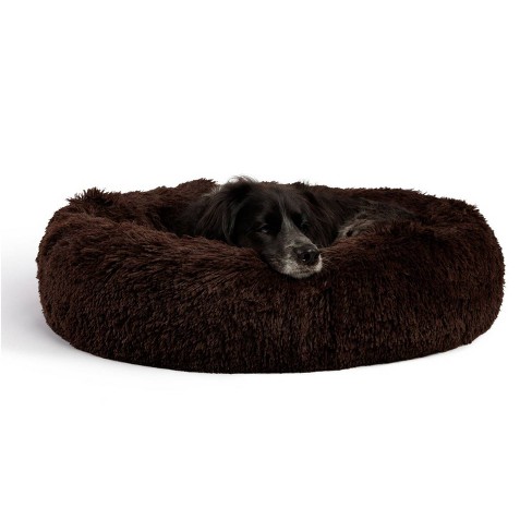 Best Friends By Sheri Donut Shag Dark Chocolate Dog Bed 30