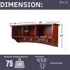 Shaker Cottage Coat Hooks with Storage - Alaterre Furniture - 4 of 4