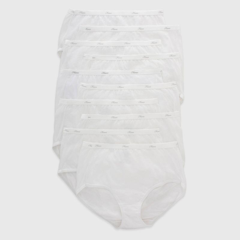 Hanes Women's 10pk Briefs Underwear - White, 1 of 7