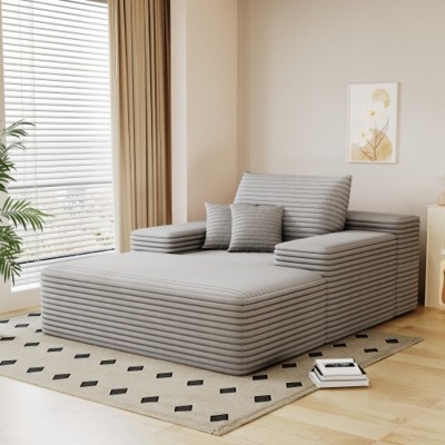 Lounge Chair Indoor, Oversized Upholstered Sofa Bed, Sleeper Couch Reading Chairs, Cloud Sofas Couches for Living Room or Bedroom-Maison Boucle